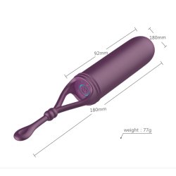 Klitorisvibrator long love 18cm, lilla