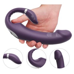 Vibrator dildo double fun, lilla 
