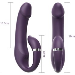 Vibrator dildo double fun, lilla 