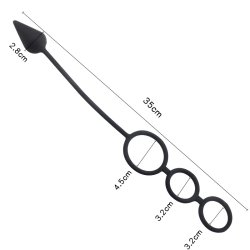 Multiman penisring med anal plug