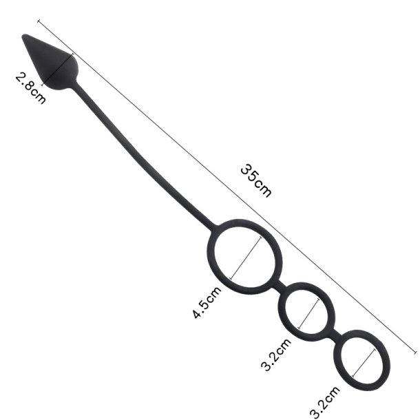 Multiman penisring med anal plug