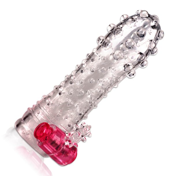 Penis sleeve m. klitoris vibrator WIN-WIN