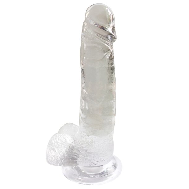 Klassisk realistisk jelly dildo med sugekop 17 cm