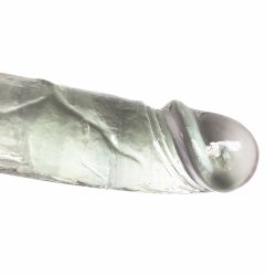 Klassisk realistisk jelly dildo med sugekop 17 cm