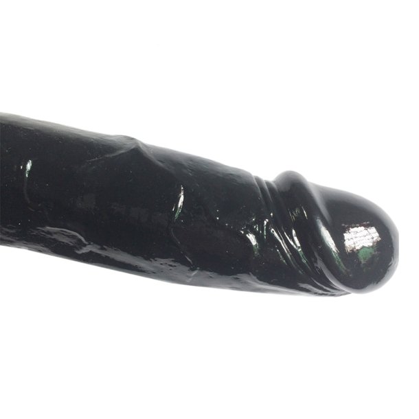 Klassisk dildo med sugekop 17cm, sort