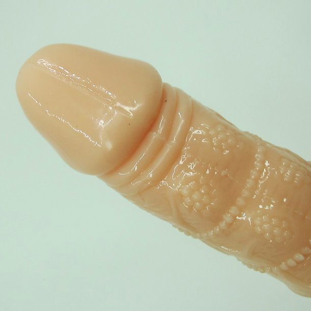 Dildo med vibrator 21cm flesh