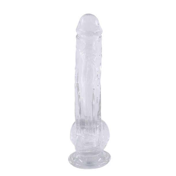 Transparent dildo LOVEDONG 21cm