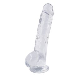 Transparent dildo LOVEDONG 21cm
