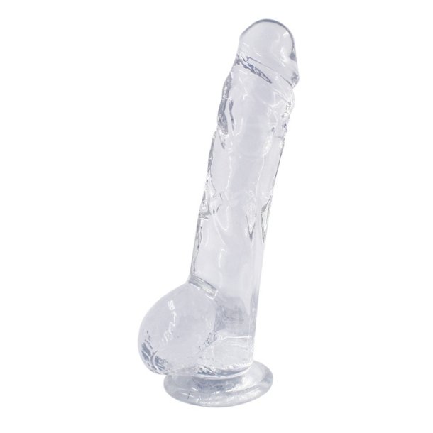 Transparent dildo LOVEDONG 21cm