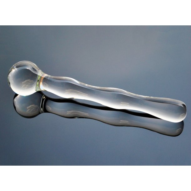 Raindrop glassdildo, 18cm