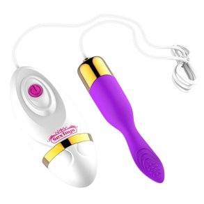 Klitoris vibrator med fjernbetjening, lilla