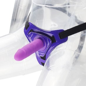 Harness m. aftagelig dildo. purple