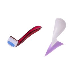 Bikini line shaving tool, triangle style