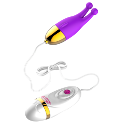 Fjernstyret klitoris vibrator, lilla 