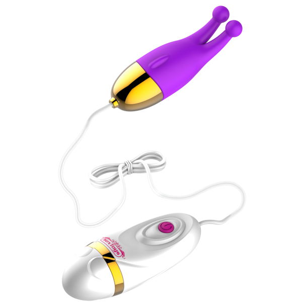 Fjernstyret klitoris vibrator, lilla 