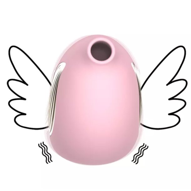 Klitoris-sug og bryst vibrator, pink
