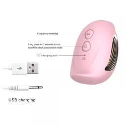 Klitoris-sug og bryst vibrator, pink