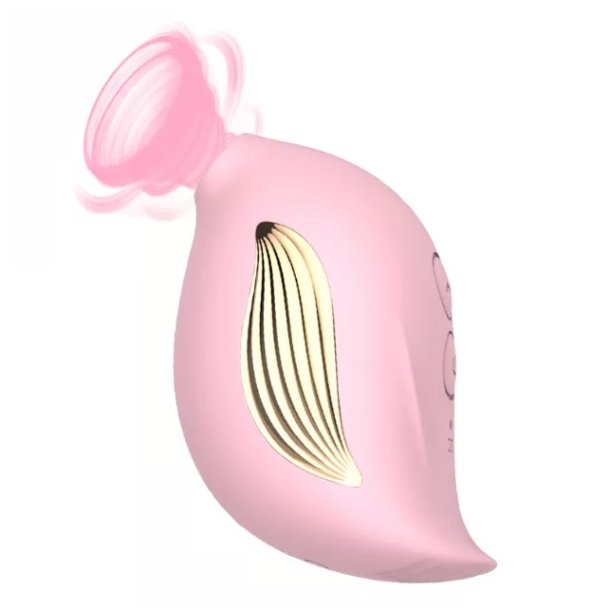 Klitoris-sug og bryst vibrator, pink