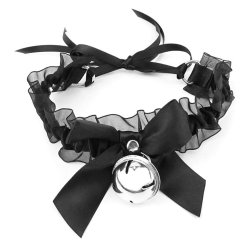 Bunny girl blonde collar m. klokke