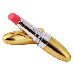 Golden lipstick vibrator - guld