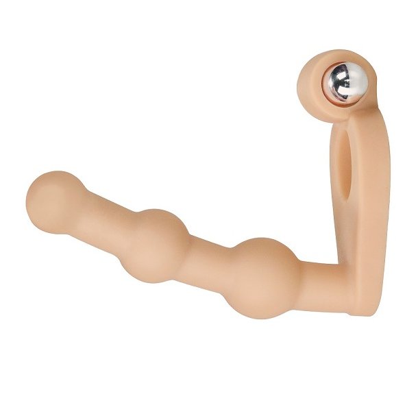 Penisring m. anal plug og mini vibrator