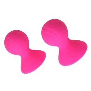 Silikone bryst sugekopper 2 stk - pink