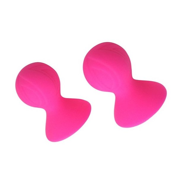 Silikone bryst sugekopper 2 stk - pink