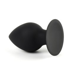 Diamond silikone buttplug large - sort