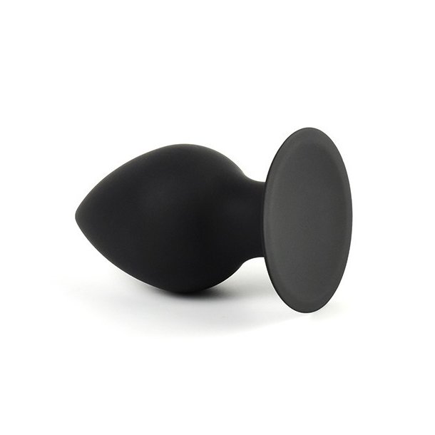 Diamond silikone buttplug large - sort