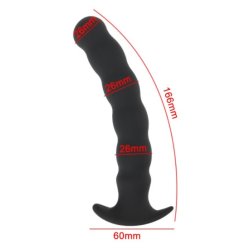 Silikone dildo + anal 16cm