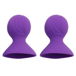 Silikone bryst sugekopper 2 stk - lilla