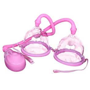 Elektrisk brystpumpe silikone 2 sk�le - pink