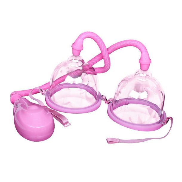 Elektrisk brystpumpe silikone 2 sk�le - pink