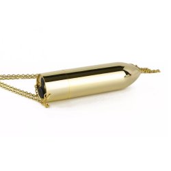 Gold necklace bullet vibrator 