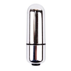 Mini bullet vibrator, metallic s�lv