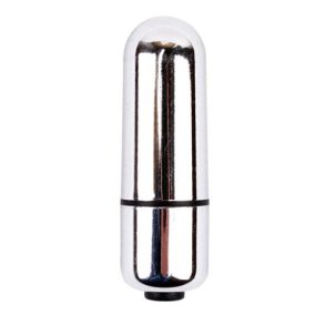 Mini bullet vibrator, metallic s�lv