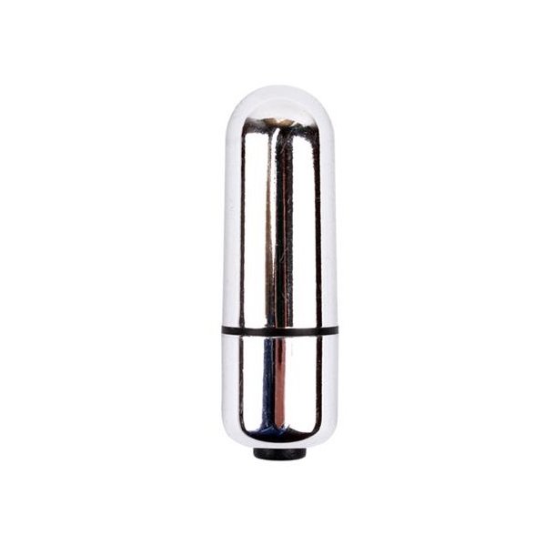 Mini bullet vibrator, metallic s�lv