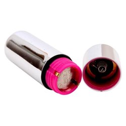 Mini bullet vibrator, metallic s�lv