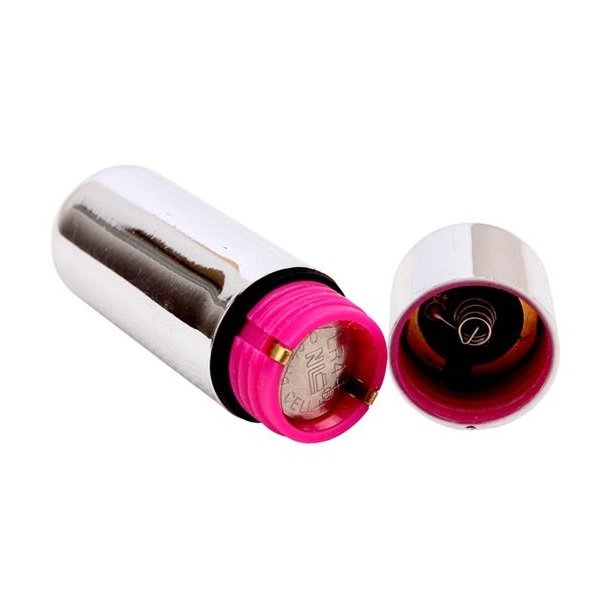 Mini bullet vibrator, metallic s�lv