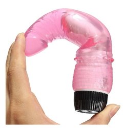 Vibrationsdildo 19cm, pink