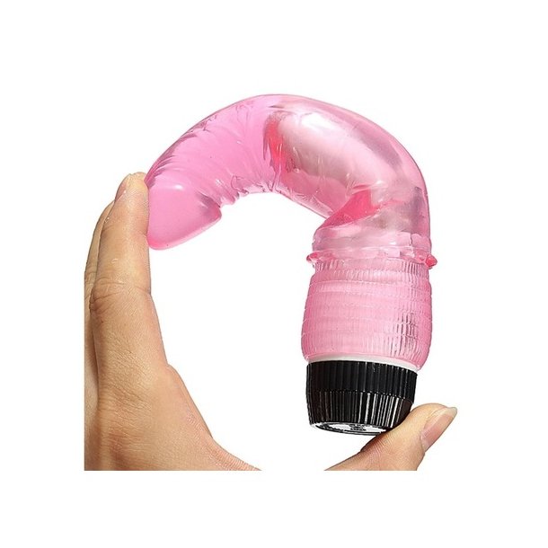 Vibrationsdildo 19cm, pink