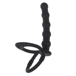 Dobbelt penetration silikone strap-on