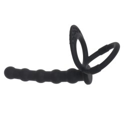 Dobbelt penetration silikone strap-on