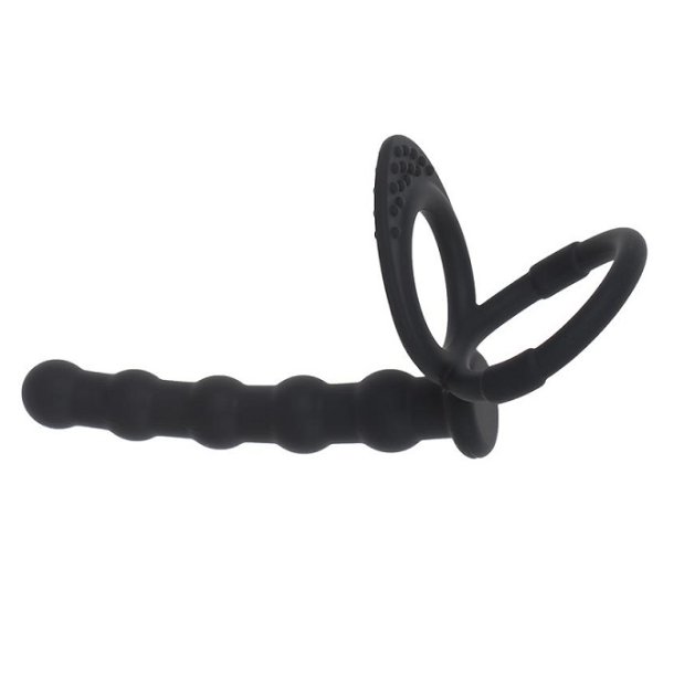 Dobbelt penetration silikone strap-on