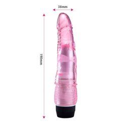 Vibrationsdildo 19cm, pink