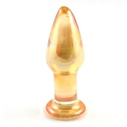 Glas buttplug GOLDEN BEAUTY 9cm