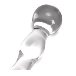 Raindrop glassdildo, 18cm