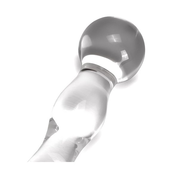 Raindrop glassdildo, 18cm