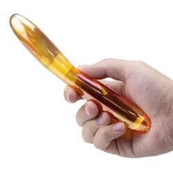 Glasdildo GOLDEN EYES 17cm