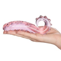 Octopussy glasdildo pink, 15cm